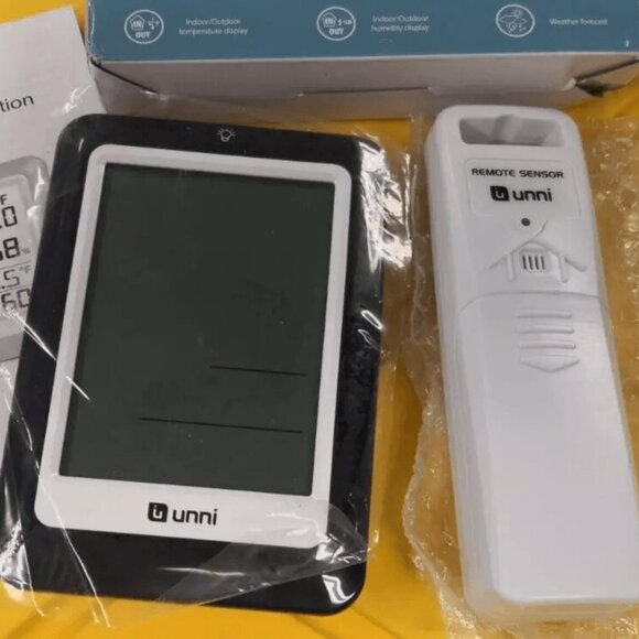 Digital LCD Indoor & Outdoor Weather Station Hygrometer Thermometer Wireless - Picture 2 of 5